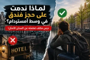 لماذا ندمت على حجز فندق في وسط أمستردام؟ درس مكلف تعلمته عن السكن الأمثل!