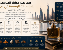 كيف تختار عطرك المناسب للمناسبات الرسمية في دبي؟ دليل شامل من تجربتي