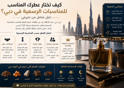 كيف تختار عطرك المناسب للمناسبات الرسمية في دبي؟ دليل شامل من تجربتي