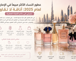 عطور النساء الأكثر مبيعاً في الإمارات لعام 2025: أناقة لا تقاوم (تجربتي في عالم الأنوثة العطرية)